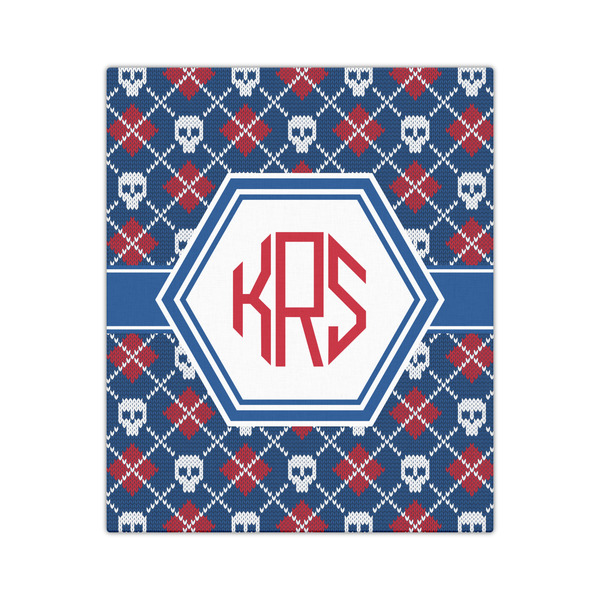 Knitted Argyle & Skulls 20x24 - Canvas Print - Front View