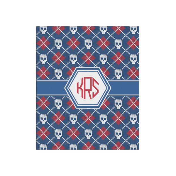 Custom Knitted Argyle & Skulls Poster - Matte - 20x24 (Personalized)