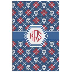 Knitted Argyle & Skulls Poster - Matte - 24x36 (Personalized)