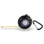 Knitted Argyle & Skulls Pocket Tape Measure - 6 Ft w/ Carabiner Clip (Personalized)