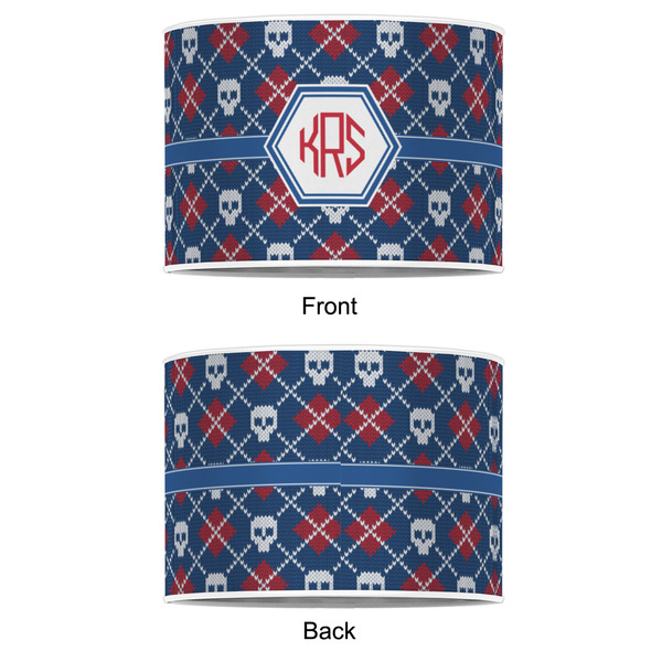 Knitted Argyle & Skulls 8" Drum Lampshade - APPROVAL (Poly Film)