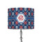 Knitted Argyle & Skulls 8" Drum Lampshade - ON STAND (Fabric)