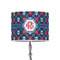 Knitted Argyle & Skulls 8" Drum Lampshade - ON STAND (Poly Film)
