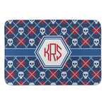 Knitted Argyle & Skulls Anti-Fatigue Kitchen Mat (Personalized)