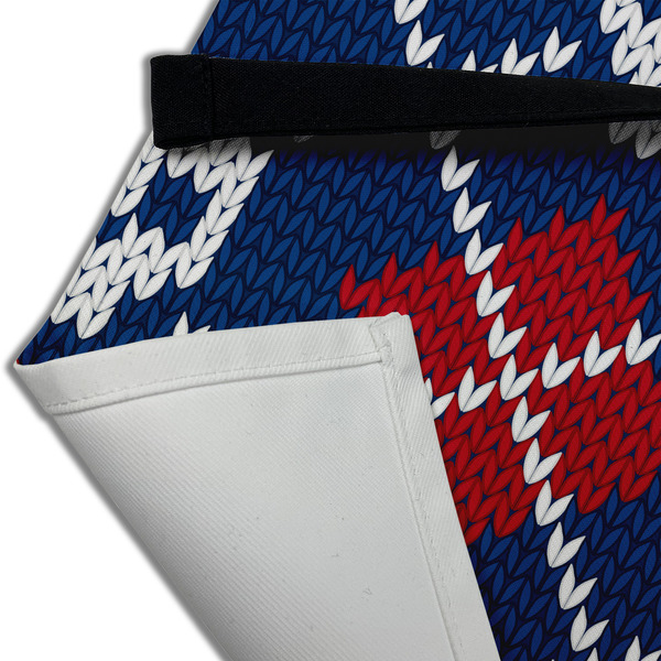 Knitted Argyle & Skulls Apron - (Detail)