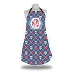 Knitted Argyle & Skulls Apron w/ Monogram