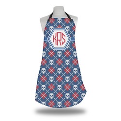 Knitted Argyle & Skulls Apron w/ Monogram