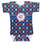 Knitted Argyle & Skulls Baby Bodysuit 6-12 w/ Monogram
