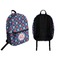 Knitted Argyle & Skulls Backpack front and back - Apvl