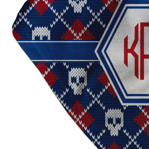 Knitted Argyle & Skulls Bandana Detail