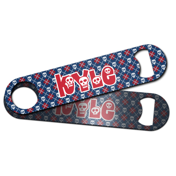 Knitted Argyle & Skulls Bar Bottle Opener - Main