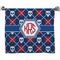 Knitted Argyle & Skulls Full Print Bath Towel (Personalized)