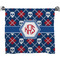 Knitted Argyle & Skulls Bath Towel (Personalized)