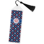 Knitted Argyle & Skulls Book Mark w/Tassel (Personalized)