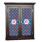Knitted Argyle & Skulls Cabinet Decal - Small (Personalized)