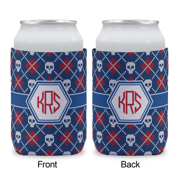 Knitted Argyle & Skulls Can Sleeve - APPROVAL (single)