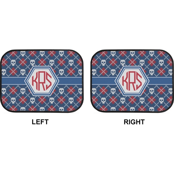Knitted Argyle & Skulls Car Floor Mats (Back Seat) (Approval)