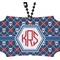 Knitted Argyle & Skulls Rear View Mirror Ornament (Personalized)