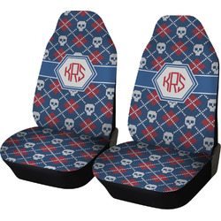 Knitted Argyle & Skulls Car Seat Covers (Set of Two) (Personalized)