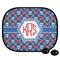 Knitted Argyle & Skulls Car Side Window Sun Shade (Personalized)