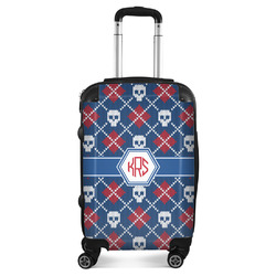 Knitted Argyle & Skulls Suitcase (Personalized)