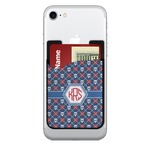 Knitted Argyle & Skulls 2-in-1 Cell Phone Credit Card Holder & Screen Cleaner (Personalized)