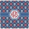 Knitted Argyle & Skulls Ceramic Tile Hot Pad (Personalized)