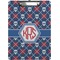 Knitted Argyle & Skulls Clipboard (Letter Size) (Personalized)