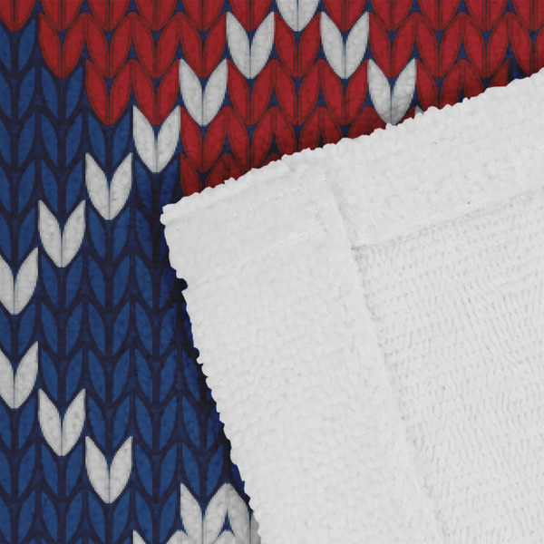 Knitted Argyle & Skulls Close up of Fabric