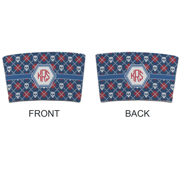 Knitted Argyle & Skulls Coffee Cup Sleeve - APPROVAL