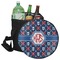 Knitted Argyle & Skulls Collapsible Personalized Cooler & Seat