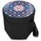 Knitted Argyle & Skulls Collapsible Personalized Cooler & Seat (Closed)