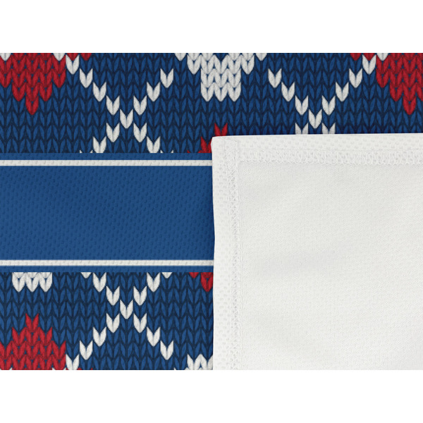 Knitted Argyle & Skulls Cooling Towel- Detail