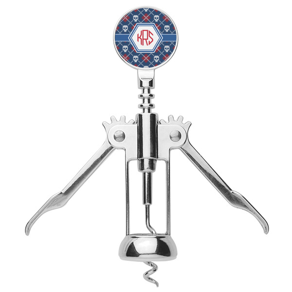 Knitted Argyle & Skulls Corkscrew - Alt