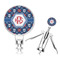 Knitted Argyle & Skulls Corkscrew (Personalized)