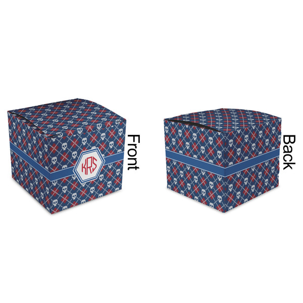 Knitted Argyle & Skulls Cubic Gift Box - Approval
