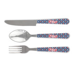 Knitted Argyle & Skulls Cutlery Set (Personalized)