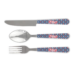 Knitted Argyle & Skulls Cutlery Set (Personalized)