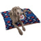 Knitted Argyle & Skulls Dog Bed - Large w/ Monogram