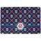 Knitted Argyle & Skulls Dog Food Mat - Small without bowls