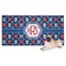 Knitted Argyle & Skulls Dog Towel (Personalized)