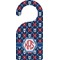Knitted Argyle & Skulls Door Hanger (Personalized)