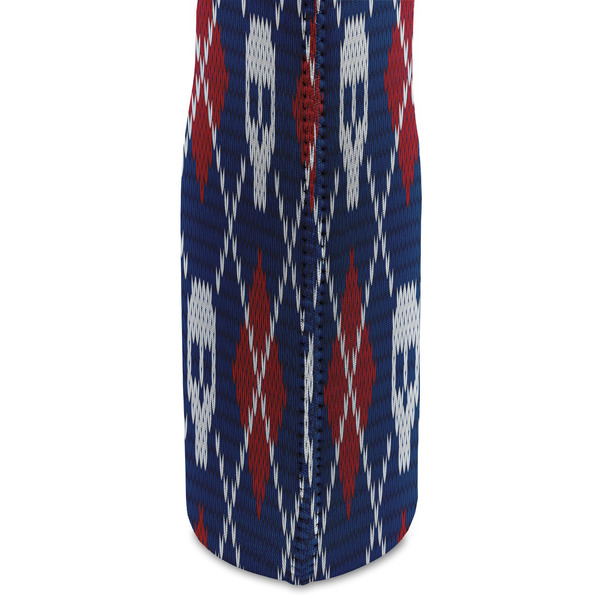 Knitted Argyle & Skulls Double Wine Tote - DETAIL 2 (new)