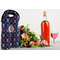 Knitted Argyle & Skulls Double Wine Tote - LIFESTYLE (new)