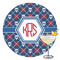 Knitted Argyle & Skulls Drink Topper - XLarge - Single with Drink