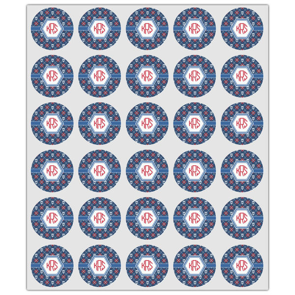 Knitted Argyle & Skulls Drink Topper - XSmall - Set of 30