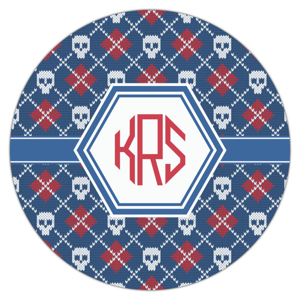 Knitted Argyle & Skulls Drink Topper - XSmall - Single