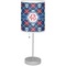 Knitted Argyle & Skulls Drum Lampshade with base included