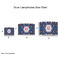 Knitted Argyle & Skulls Drum Lampshades - Sizing Chart