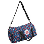Knitted Argyle & Skulls Duffel Bag (Personalized)